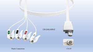 Disposable Lead Wires: LW-D4L69PAT